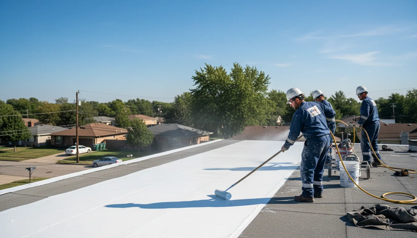 Commercial roof coating in Newkirk, OK near me